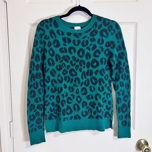 a. n. d away Target Green Leopard Sweater